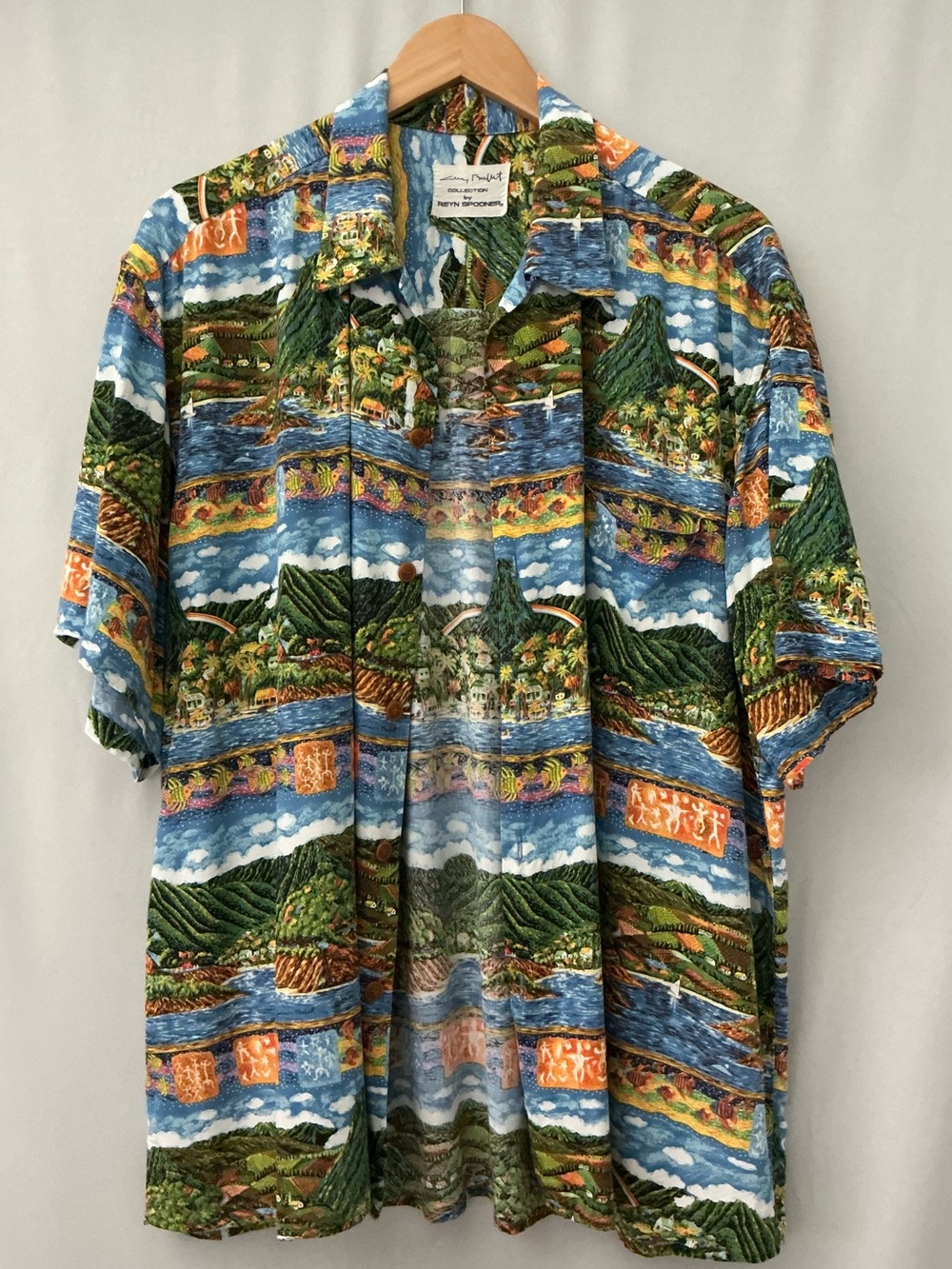 Guy Buffet Reyn Spooner Hawaiian Shirt Size L